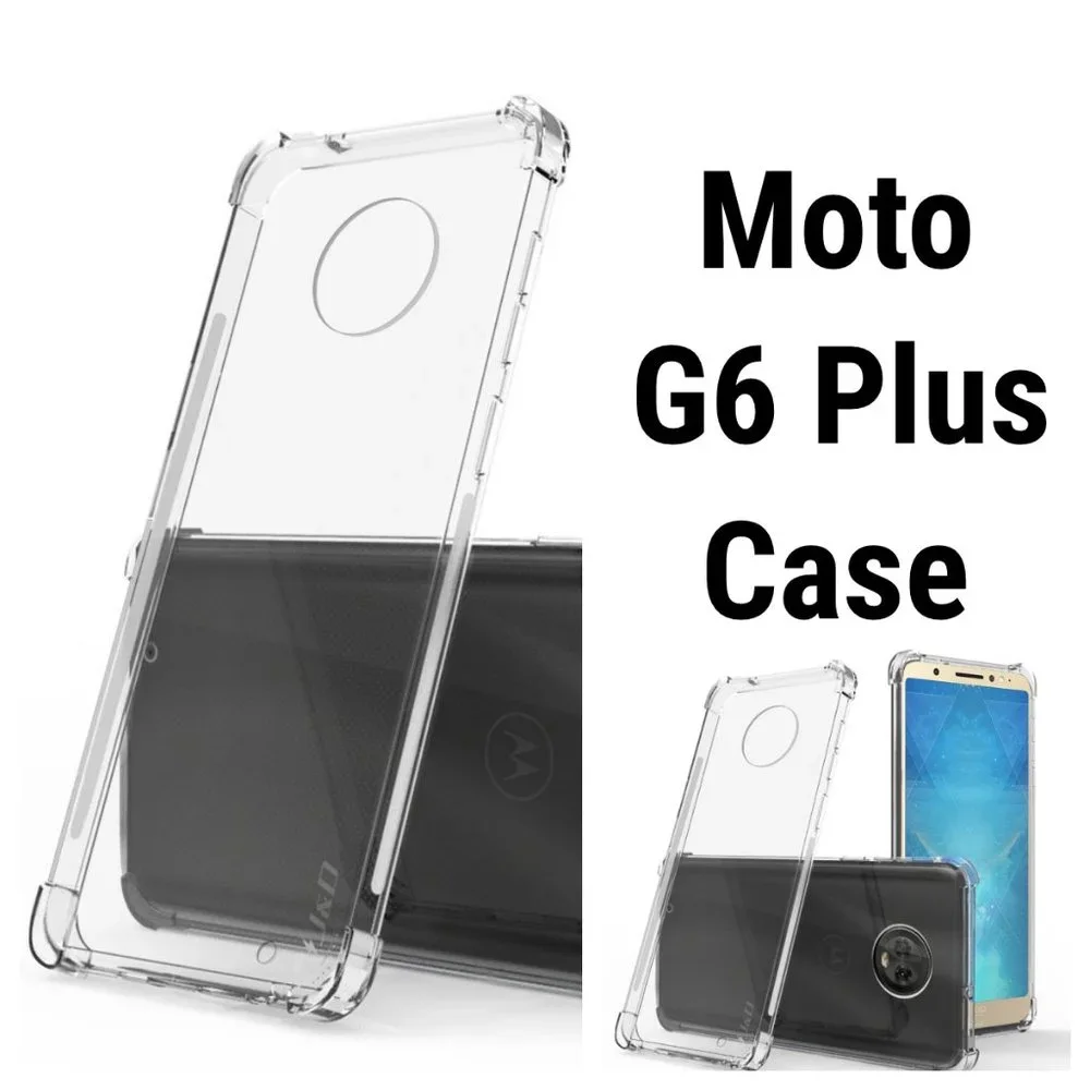 NEW Motorola Moto G6 Plus Case Cover Corner Cushion Clear